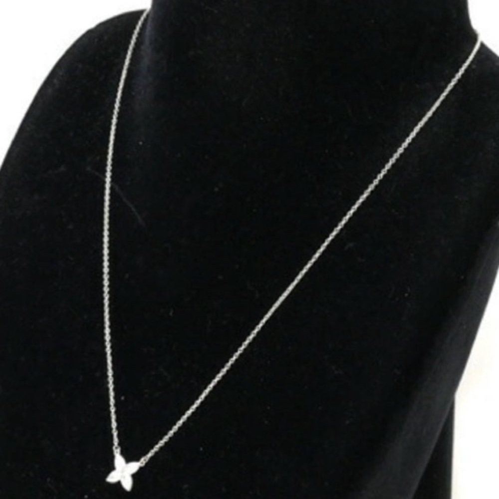 Tiffany & Co. Victoria Small Platinum Necklace 0.32 TCW - Picture 5 of 6
